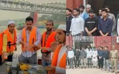 इफ्तार पार्टी के दौरान गंगा नदी में हड्डियां फेंकने के आरोप में 14 लोग गिरफ्तार