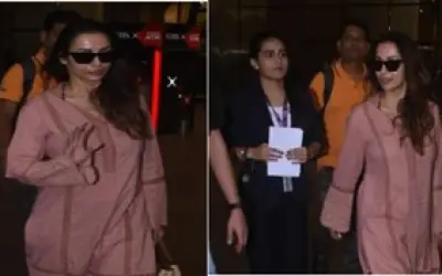 मुंबई एयरपोर्ट पर मलाइका ने दिखाया देसी अवतार