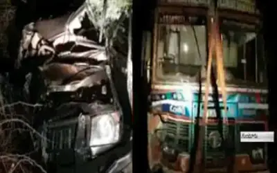 सड़क दुर्घटना में छह लोगों की मौत