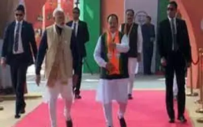 बीजेपी पदाधिकारियों की बैठक में भारत मंडपम पहुंचे पीएम मोदी