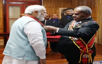 फिजी में हुआ पीएम मोदी का सर्वोच्च सम्मान