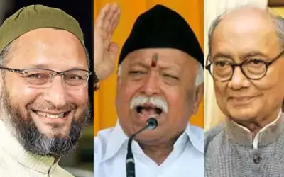 आरएसएस और एएमआईएम पर अब दिग्विजय का हमला