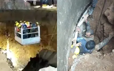 बड़े हादसे में नर्मदा घाटी परियोजना की टनल में नौ मजदूर मिट्टी में दबे