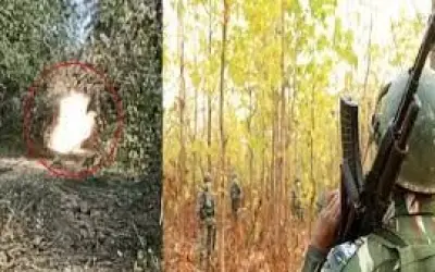 सीआरपीएफ जवानों ने नक्सलियों के 15 किलो आईडी किया बरामद