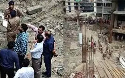 निर्माणाधीन साइट पर लिफ्ट गिरने से चार की मौत