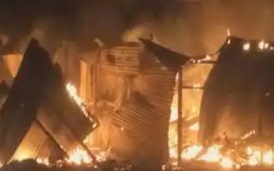 न्यू ईयर के जश्न के बीच आग से 75 कमरे जलकर खाक