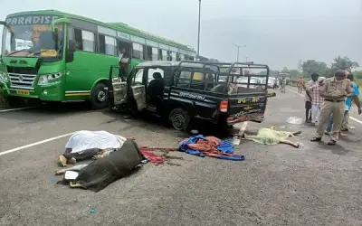 जालंधर में हुआ दर्दनाक हादसा, कार पलटने से तीन लोगों की मौत, छह घायल