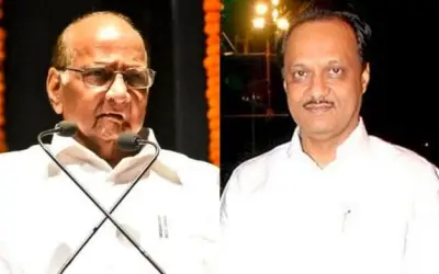भतीजे अजित पवार ने चाचा शरद पवार की विधायकी से दिया इस्तीफ़ा