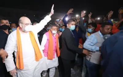 दो दिवसीय दौरे पर पश्चिम बंगाल पहुंचे अमित शाह