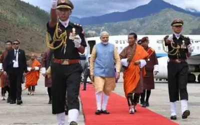पीएम मोदी दो दिन के लिए पहुंचे भूटान