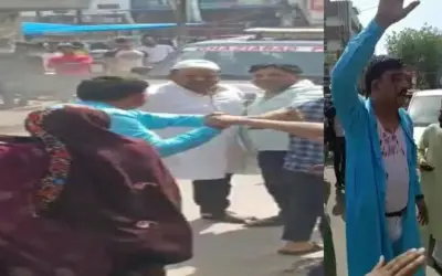 भीड़ से जान बचाने के लिए बीजेपी नेता पुलिस के पास भागे