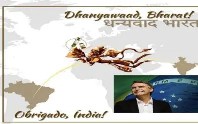 ब्राज़ील पहुंची भारत से कोरोना वैक्सीन, बजरंगबली की फोटो से पीएम मोदी का शुक्रिया