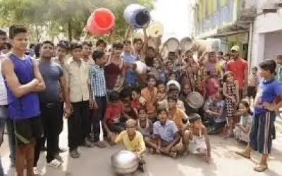 दानापुर में मच गया पानी के लिए हंगामा 