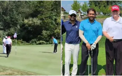 ट्रंप भी हैं धोनी के फैन, साथ खेला गोल्फ