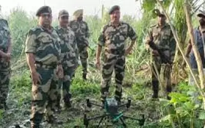 पाकिस्तानी ड्रोन को  बीएसएफ ने मार गिराया
