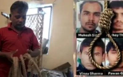 निर्भया के दोषियों की फांसी का किया गया अभ्यास