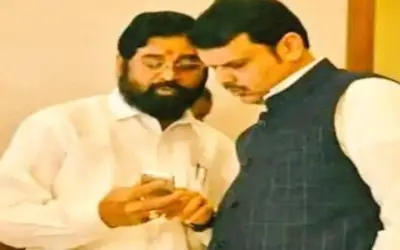 फडणवीस के घर पहुंचे एकनाथ शिंदे