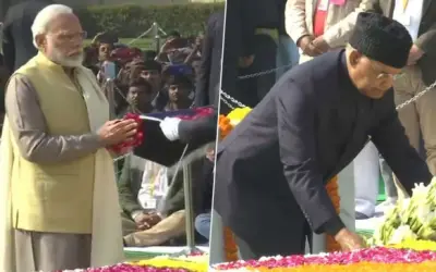 महात्मा गांधी की पुण्यतिथि पर राष्ट्रपति और प्रधानमंत्री ने दी श्रद्धांजलि