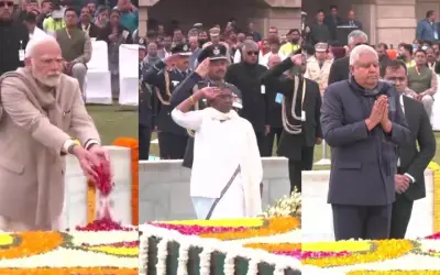 महात्मा गांधी को 76वीं पुण्यतिथि पर पीएम मोदी, राष्ट्रपति मुर्मू और उपराष्ट्रपति ने श्रद्धांजलि अर्पित की