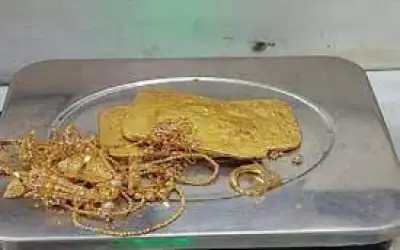 अबू धाबी से आए दो बांग्लादेशी से डेढ़ करोड़ का सोना बरामद