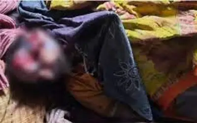 नींद में सो रही एक महिला की हत्या