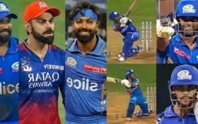 वानखेड़े में मुंबई इंडियंस ने आरसीबी को सात विकेट से हराया