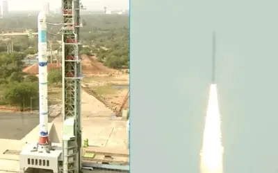 इसरो ने की सबसे छोटे एसएसएलवी रॉकेट की लांचिंग