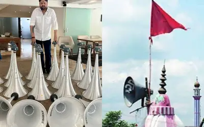मुंबई में बीजेपी चली लाउडस्पीकर बांटने