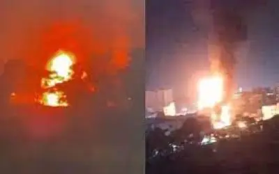 पुणे में गैस से भरे टैंकर में लगी आग, छह वाहन जलकर खाक