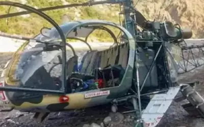 सेना का चीता हेलिकॉप्टर क्रैश, एक पायलट की मौत
