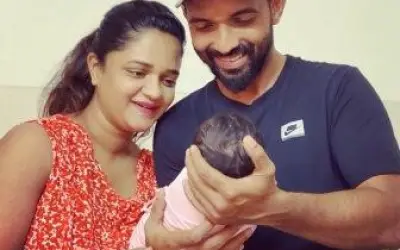 रहाणे की बेटी को तेंडुलकर की बधाई