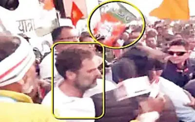 राहुल गांधी के साथ असम में धक्का-मुक्की, भाजपा कार्यकर्ताओं पर हमले का आरोप