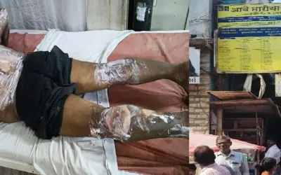 मुंबई के सांताक्रुज इलाके में सिलेंडर ब्लास्ट के बाद लगी भीषण आग, मचा हड़कंप