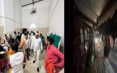 दुर्गा प्रतिमा के विसर्जन में जनरेटर में आग लगने से नौ बच्चे झुलसे 