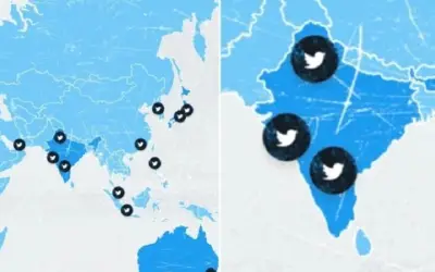 ट्विटर ने भारत के नक्शे से जम्मू-कश्मीर और लद्दाख को किया बाहर