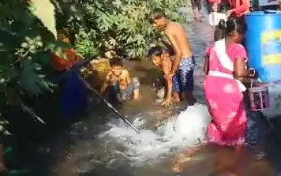 नालासोपारा में लाखों लीटर पानी बर्बाद ?