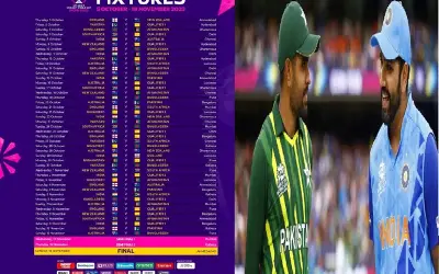 वनडे विश्वकप 2023 के शेड्यूल का ऐलान, इस दिन होगी भारत-पाक की भिड़ंत |