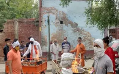बागपत में कोरोना भगाने के लिए यज्ञ